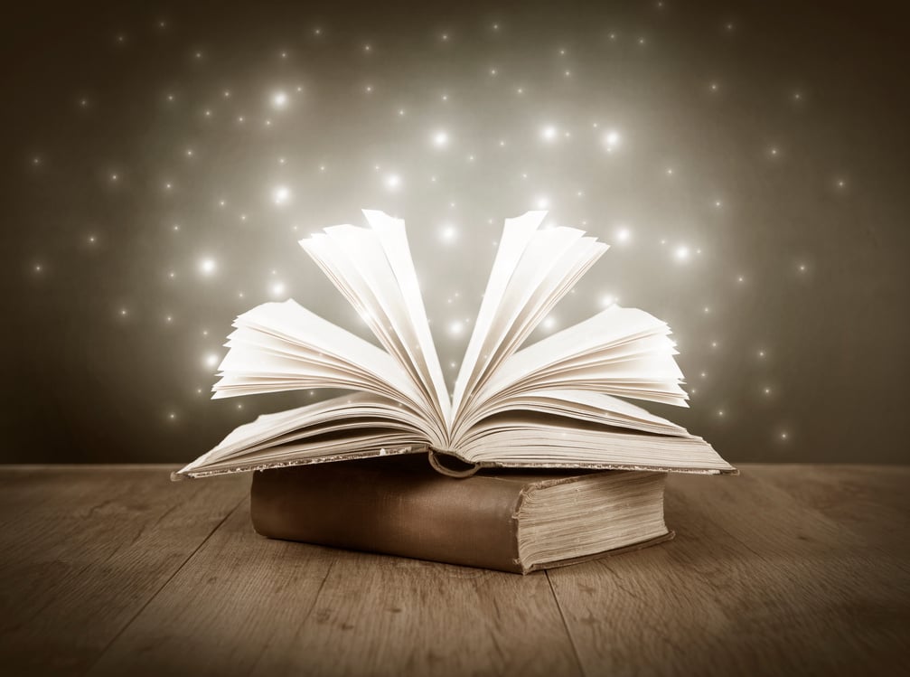 fairy tale book sepia